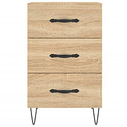 Acheter vidaXL Table de chevet chêne sonoma 40x40x66 cm bois d'ingénierie