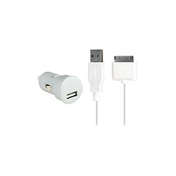 BIGBEN Mini chargeur allume-cigare 1A blanc pour iPhone/iPod - Occasion