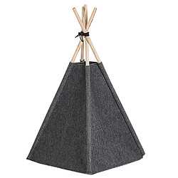 Beliani Niche pour chat en feutre gris foncé 35 x 40 cm ULUBEY pas cher