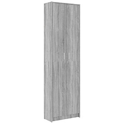 vidaXL Garde-robe couloir Sonoma gris 55x25x189 cm Bois d'ingénierie