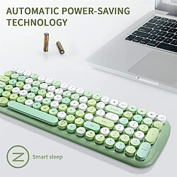 Universal Clavier sans fil ergonomique Clavier multi-appareils Clavier sans fil pour Bluetooth 5.1 Ordinateurs portables Téléphones portables Tablettes