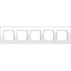 GIRA Esprit Glas. Produktfarbe: Weiß, Design: Schraubenlos. Breite: 95 mm, Höhe: 380,2 mm, Dicke: 9,85 mm (021512) 