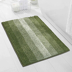 LUUCOZK Tapis de bain antidérapants absorbants à séchage rapide pour salle de bain - Vert-40x60cm 