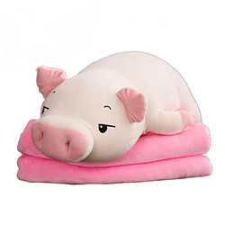 Universal 50cm mignon doux vers le bas coton cochon peluche poupée peluche rose cochon poupée bébé logiciel oreiller cadeau petite amie | Peluche animal en peluche (blanc) 