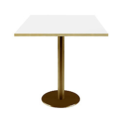 Restootab Table 70x70cm Rome bistrot blanche