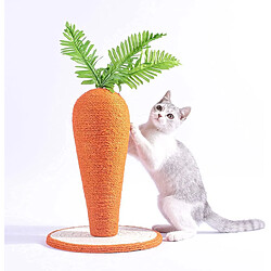 Arbres à chat pour chats d'intérieur, griffoir mignon pour chat carotte, griffoir pour chat en sisal, jouet à gratter pour chat, grattoir à ongles pour chat, poteau pour chat