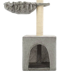 Arbre à chat avec griffoirs,niche pour chat en sisal 105 cm Gris -MN15696 pas cher