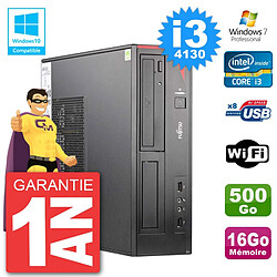 PC Fujitsu Esprimo E520 DT i3-4130 RAM 16Go Disque Dur 500Go Graveur DVD Wifi W7 - Occasion