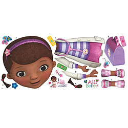 Mon Beau Tapis DISNEY DOC MCSTUFFINS DOTTY - Stickers repositionnables de Dotty de Doc McStuffins, série d'animation Disney