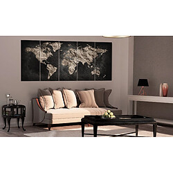 Decoshop26 Tableau toile de décoration murale impression premium en 5 parties sur châssis en bois motif Un monde plein de secrets I 200x80 cm 11_0015570