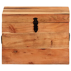 vidaXL Boîte de rangement 39x28x31 cm Bois massif d'acacia