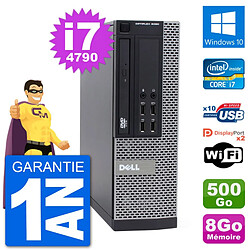 PC Dell 9020 SFF Intel Core i7-4790 RAM 8Go Disque Dur 500Go Windows 10 Wifi · Occasion 