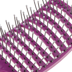 Acheter Grande Brosse à Cheveux Incurvée Pour Le Massage Du Cuir Chevelu De Séchage Démêlant Violet