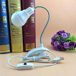 Avis Wewoo Lampe de bureau avec clip de lecture USB pour protection des yeux créative blanc