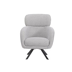 Avis Fauteuil pivotant en tissu chiné gris LACONA de Pascal Morabito