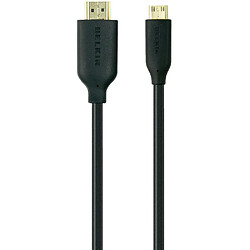 Belkin Mini câble HDMI High Speed - F3Y027bf3M-P - Noir