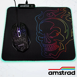 Pack Gamer AMSTRAD BATTLE 5 pièces: Clavier, Souris & tapis, Casque & adaptateur. USB & Retro-éclairage RGB