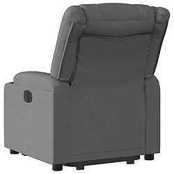 Acheter Maison Chic Fauteuil Relax pour salon, Fauteuil inclinable électrique gris foncé tissu -GKD97876