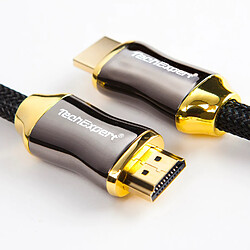 Techexpert Câble hdmi 2.0 4K 60Hz professionnel ultra HD 2160p 1,5 mètres 3D HDR 18GB/Sec ARC