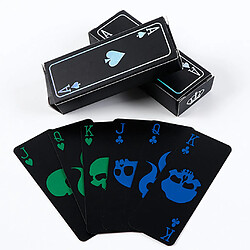 Haute Qualité En Plastique Nouvelle Taille De Poker Cartes à Jouer 1PC Mini Bleu + Vert