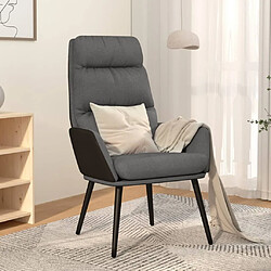 Maison Chic Chaise de relaxation | Fauteuil relax Gris clair Tissu -GKD28520