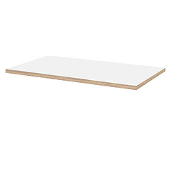 Restootab Plateau 160x80 blanc chants bois