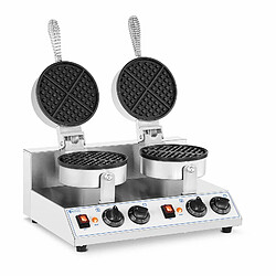 Helloshop26 Gaufrier double rond 2 600 watts inox 14_0004855 