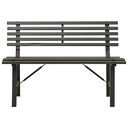 Avis Maison Chic Banc de jardin | Banquette de jardin | Chaise Relax 110 cm Acier Noir -MN83373