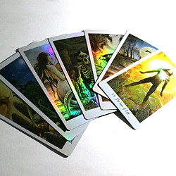 Acheter Universal Tarot naturel, papier de haute qualité, hologramme, mystère, animaux sauvages, divination, destin, jeu de cartes.