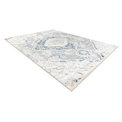 Acheter RUGSX Tapis moderne DISTIN 0816A bleu vert clair blanc - Ornement, vintage, franges 160x230 cm