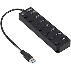 Hub USB Nilox NXHUB-06 Noir 