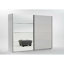 Acheter Inside 75 Armoire de rangement 2 portes coulissantes EDWIG 225 cm blanc / miroir