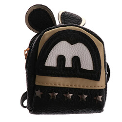 Sac à dos d'épaule de poupée de BJD Mignon Sac à Bandoulière Rivet Sac à Bandoulière Cartable Pour 1/3 Bjd Sd Noir