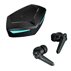 Universal Écouteurs de jeux sans fil TWS Bluetooth 5.1 Bouchons d'oreille à très faible latence avec microphone ordinaire Microphone impact jeux | Écouteurs Bluetooth (noir)