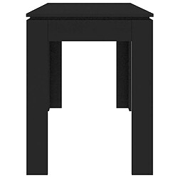 Acheter vidaXL Table à manger Noir 120x60x76 cm Bois d'ingénierie