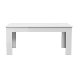 PILVI Table a manger - Blanc - L 180 x I90 x H 75 cm