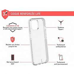 Force Case Coque Renforcée pour iPhone 13 LIFE Transparent