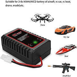 Acheter Chargeur de batterie HTRC Nimh pour batteries NiCD 2-8s Nimh (2.4V-9.6V) avec connecteur Tamiya Standard/Mini pour Airsoft RC Car Boat Drone