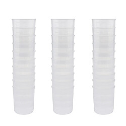 30pcs 100ml Tasse à Mesurer En Silicone Moule Bricolage Bijoux échelle Résine Colle Outils tasse graduée en plastique transparent