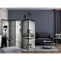 Paris Prix Paravent 5 Volets Banksy - Graffiti Area 172x225cm