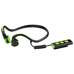 Avis Wewoo Casque Bluetooth Sport vert pour iPhone, Samsung, Huawei, Xiaomi, HTC et autres téléphones intelligents ou autres périphériques audio Conduction osseuse V4.1 + EDR Sports sur l'oreille avec micro,