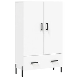 vidaXL Buffet haut blanc 69,5x31x115 cm bois d'ingénierie