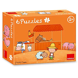 Goula 6 puzzles La ferme de Carla