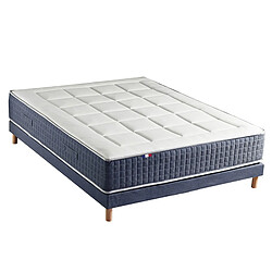 Idliterie Ensemble Matelas Ressort 7 zones + Mémoire de forme + Sommier KING STYLE Fabriqué en France Ensemble Matelas Ressort 7 zones + Mémoire de forme + Sommier KING STYLE Fabriqué en France Dimensions - 140 x 190 cm