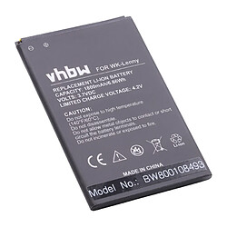 vhbw Li-Ion batterie 1800mAh (3.7V) pour téléphone portable mobil smartphone Wiko B0386126, Lenny remplace batterie Lenny 