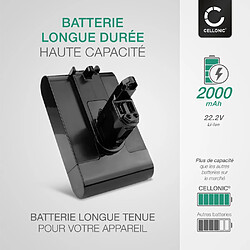 Batterie pour Dyson DC44 Animal, DC34 Animal, DC45, DC35, DC34, DC35 Multi Floor (Dyson 202932-05) 2000mAh - type B- de CELLONIC