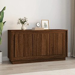 vidaXL Buffet chêne marron 102x35x55 cm bois d'ingénierie 