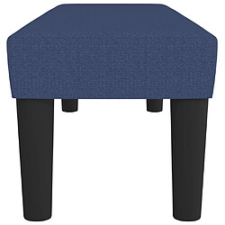 Avis vidaXL Banc Bleu 100x30x30 cm Tissu