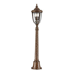 Elstead Lighting Borne extérieure moyenne à 3 ampoules, bronze britannique IP44, E14 