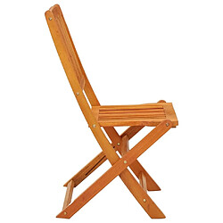 Acheter Maison Chic Lot de 4 Chaises de jardin,Fauteuil d'extérieur pliables Bois d'eucalyptus massif -MN69107